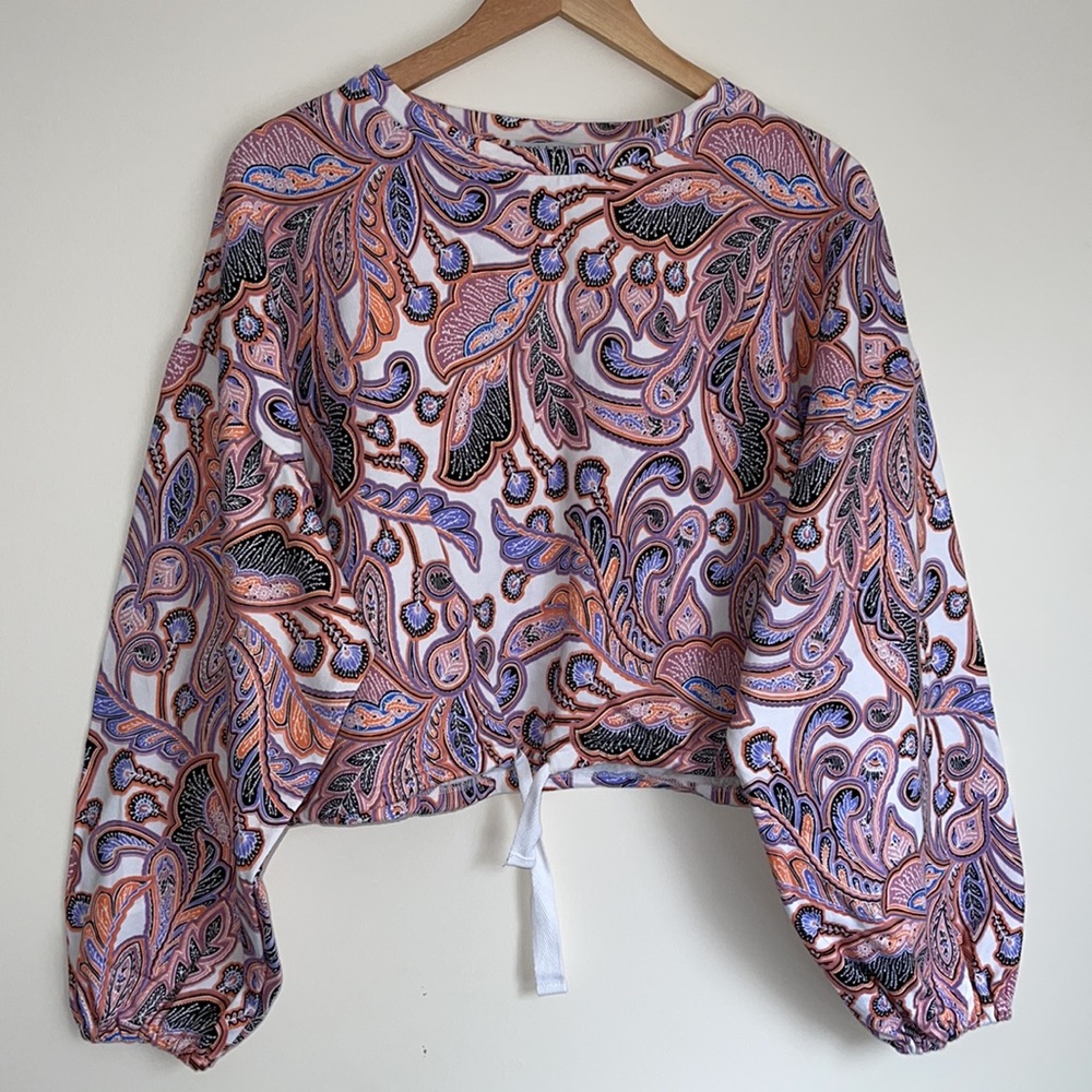 CARTEL & WILLOW | Willa Sweat in paisley boho print - Picture 2 of 12